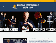 Tablet Screenshot of buildingperformanceworkshop.com